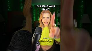 ASMR GUESSING YOUR NAME 😱asmr shortsvideo shortsviral shortsfeed shorts [upl. by Enttirb]