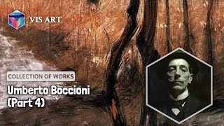 100 Drawings and Paintings by Umberto Boccioni A Stunning Collection HDPart 4 [upl. by Naujtna]