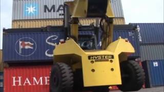 HYSTER REACH STACKERS [upl. by Inirt753]