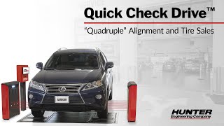 “Quadruple” Alignment and Tire Sales With the Quick Check® Drive Unmanned Inspection System [upl. by Holli481]