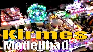 Kirmes Modellbau mit Fahrgeschäften und Riesenrad der Kirmes als Kirmesmodellbau [upl. by Nivre285]