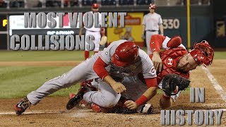 MLB  Most Violent Home Plate Collisions in History [upl. by Matuag]