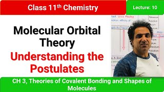 Chemistry 11 Chap 3 Lec 10 Molecular Orbital Theory MOT Understanding the Postulates of MOT [upl. by Eelek]