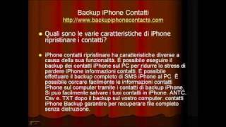 Backup iPhone Contatti [upl. by Aray703]