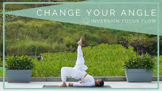 Change Your Angle Inversion Focus Flow  Follow Along  SRMD Yoga [upl. by Anilasor998]