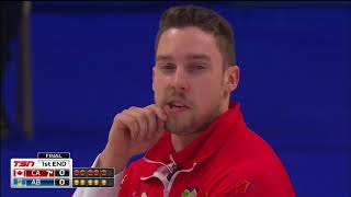 Gushue CA vs Bottcher AB  2018 Tim Hortons Brier  Final [upl. by Dud]