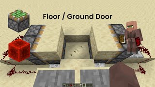 Compact Hidden Piston Floor  Ground Door 2x2 in Minecraft  60 Seconds [upl. by Aiuqram]