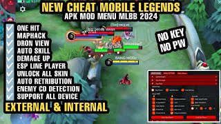 CHEAT ML TERBARU 2024 MOD MENU UNLOCK ALL SKIN MOBILE LEGENDS FULL FEATURE GRATIS NO PASSWORD [upl. by Cornel]