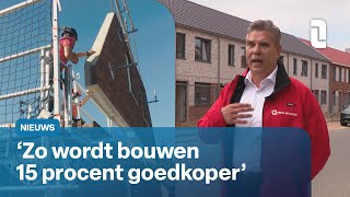 Eerste volledige fabriekswoningen in Limburg klaar 🏠🛠  L1 Nieuws [upl. by Dlarej672]