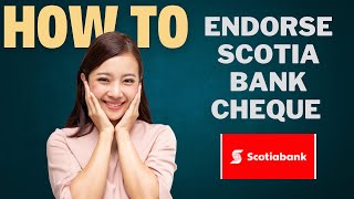 How to endorse SCOTIA bank cheque l Double Z [upl. by Marcelia]