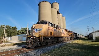 UP led CPKC grainer in Woodson IL on September 18 2024 [upl. by Ueik]