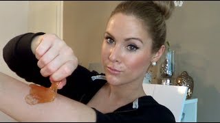 DIY Sugaring  Haarentfernung mit Zuckerpaste [upl. by Ailet]