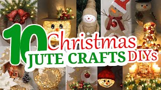 10 Cheap DIY Jute Christmas Decorations You Can Make at Home 2024 [upl. by Itch]