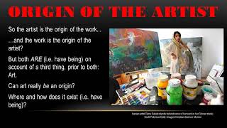 Martin Heidegger quotThe Origin of the Work of Artquot 1 of 13 [upl. by Eesak]