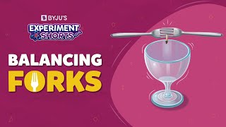 Defying Gravity  Centre of Gravity Balancing Forks  Science Experiments at Home  BYJUS [upl. by Bonnice2]