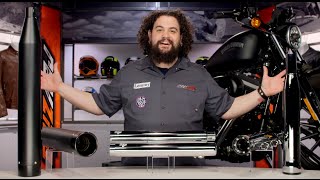 How to Install Rinehart Racing Slimline Duals Exhaust System by JampP Cycles [upl. by Abbotsun130]