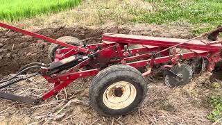 Farmall 450 Tractor and IH 60 Plow [upl. by Atiken]