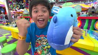 Troy and Izaak Play Fun Carnival Games with Toys for kids TBTFUNTV [upl. by Ahsuatal]