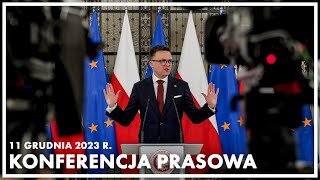 Konferencja prasowa marszałka Sejmu Szymona Hołowni [upl. by Asiilanna586]