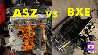 Differences Between Engine ASZ And Engine BXE 19tdi [upl. by Gargan]