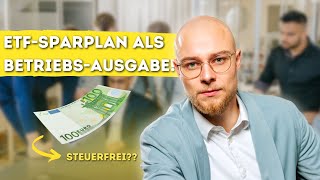 Altersvorsorge als Geschäftsführer  ETF Sparplan über Firma von der Steuer absetzen [upl. by Aiuqcaj]