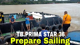 TBPRIMA STAR 36  Prepare sailingtugboatbarging [upl. by Aihsenad167]