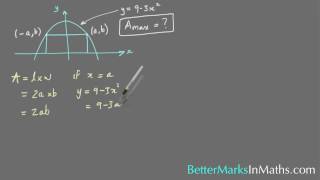 Applications Of Differentiation Maximum And Minimum Values  VCE Maths Methods [upl. by Sumerlin245]