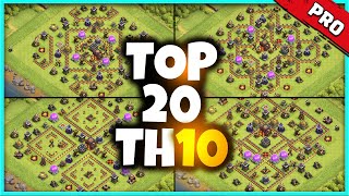 New UNIQUE TH10 BASE WARTROPHY Base Link 2023 Top20 Clash of Clans  Town Hall 10 Trophy Base [upl. by Tizes]