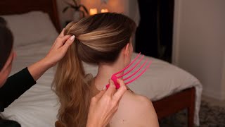 ASMR Most Relaxing Hair Play Session w Becca Whisper [upl. by Dominga733]