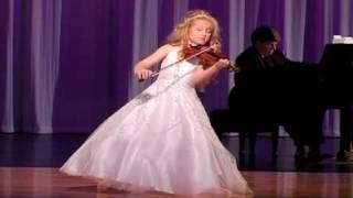 Remarkable 7YearOld Child Violinist Brianna Kahane Performs quotThe Prayerquot on 14 Size Violin [upl. by Seira]