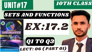 Exercise 172  Sets and functions  Q1 to Q3  10th class math mathninja [upl. by Raoul]