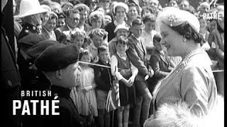 Selected Originals Queen Mothers Visit To Royal Marines And Walmer Lifeboat 1956 [upl. by Dnalloh]