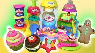 PLAY DOH ★ Frosting Fun Bakery Playset ★ Sweet Shoppe PlayDoh PLUSHasbro MsDisneyReviews [upl. by Arihas]