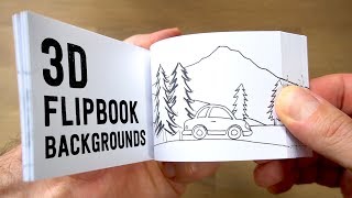 How to make 3D FLIPBOOK BACKGROUNDS Parallax Effect [upl. by Senn]