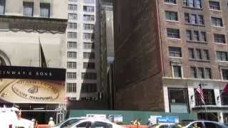 Steinway Tower  111 W 57th St NYC July 2014 construction update [upl. by Euseibbob]