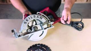 SKILSAW Worm Drive Circular Saw Tips  Mounting the Blade [upl. by Levitus]