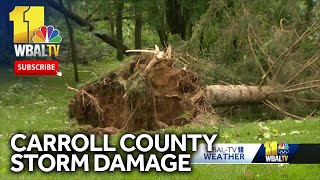 Carroll County residents assessing damage after Wednesday storm [upl. by Solim]