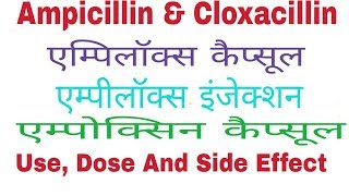 Ampicillin use in HindiAmpoxin 500 mg capsuleAmpilox 500 mg capsule [upl. by Sedecrem328]