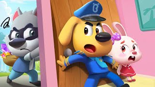 Whos At the Door  Dont Open The Door To Strangers  Safety Cartoon  Sheriff Labrador  BabyBus [upl. by Nimad846]