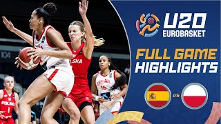 QuarterFinals Spain 🇪🇸 vs Poland 🇵🇱  Highlights  FIBA U20 Womens EuroBasket 2024 [upl. by Per544]