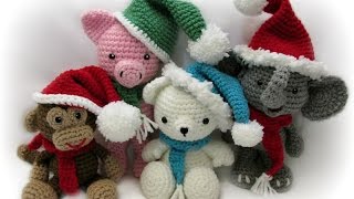 Christmas Hat Scarf For Amigurumi [upl. by Natsirt]