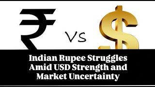 Indian Rupee Struggles Amid USD Strength and Market Uncertainty [upl. by Yemarej89]