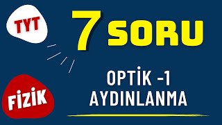 7 Soruda Aydınlanma ve Gölge  OPTİK 1  TYT Fizik Tekrar KAMPI [upl. by Osithe501]