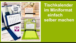 MiniTischkalender basteln [upl. by Jemie298]