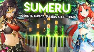 Sumeru  Genshin Impact Sumeru Main Theme  Piano [upl. by Kcerb86]