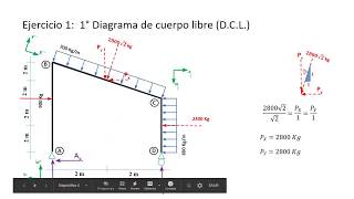 Resolución de pórticos isostáticos [upl. by Calvano599]