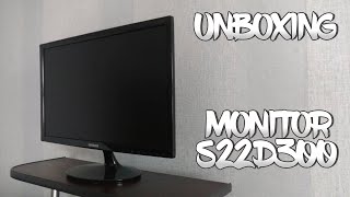 MONITOR SAMSUNG S22D300 UNBOXING EN ESPAÑOL [upl. by Ynaffat780]