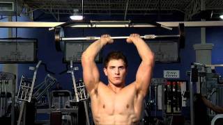 Standing Overhead Barbell Tricep Extension [upl. by Nations]