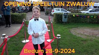 Bedum OPENING SPEELTUIN ZWALUW 2892024 [upl. by Anirbys]