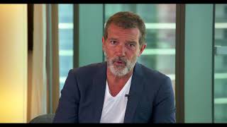 Antonio Banderas over Biocryptology [upl. by Toland3]